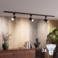 Philips - hämardatav LED-spott EASYLINK-liistvalgustussüsteemile, 3× GU10, 7 W, 230 V, 1 m, must