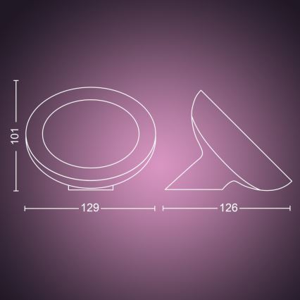 Philips - hämardatav RGB-LED laualamp Hue BLOOM LED/7,1W/230V