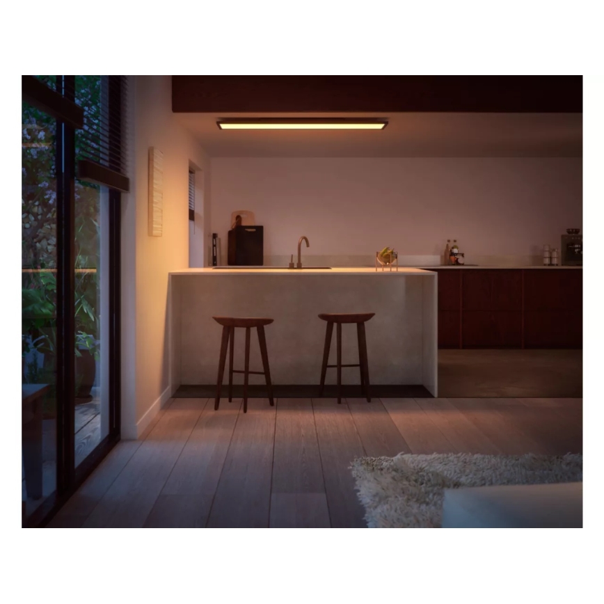 Philips - Hue AURELLE LED reguleeritav laelamp LED/39W/230V 2200-6500K 120x30 cm must