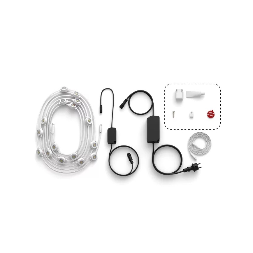 Philips – Hue FESTAVIA LED RGBW hämardatav välistingimustesse mõeldud valguskett, 32×LED, 18 m, 1000–20000 K, IP65