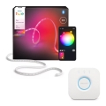 Philips - Hue FLUX RGBW hämardatav 3 m LED-valguslint 29W/230V 2200-6500K + Hue Bridge