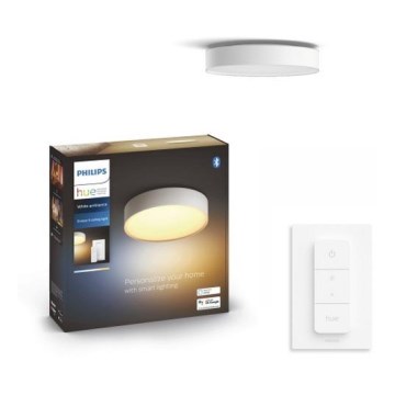 Philips - Hue hämardatav LED-laevalgusti LED/9,6W/230V 2200–6500K Ø 261 mm valge + kaugjuhtimispult