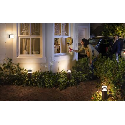 Philips - LED RGB hämardatav välisvalgusti Hue LUCCA 1xE27/8,1W/230V 25 cm 1000-20000K IP44