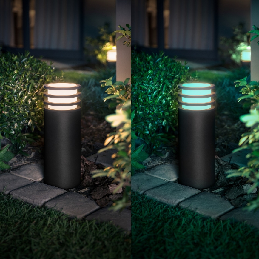 Philips - LED RGB hämardatav välisvalgusti Hue LUCCA 1xE27/8,1W/230V 25 cm 1000-20000K IP44