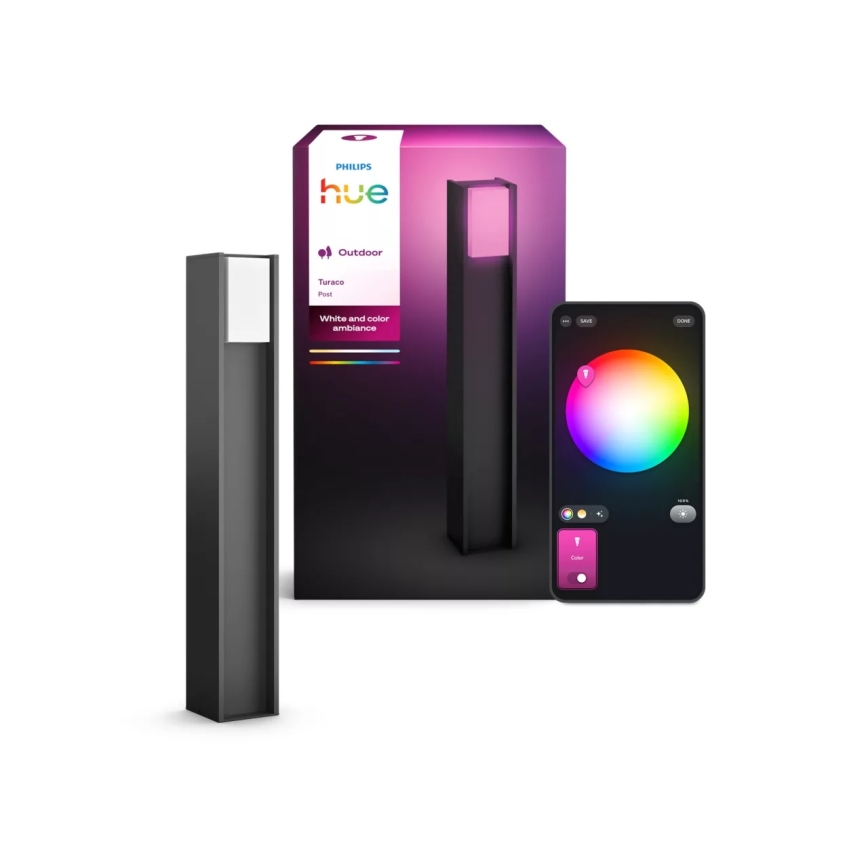 Philips - Hue TURACO LED hämardatav välisvalgusti 1xE27/8,1W/230V 80 cm IP44