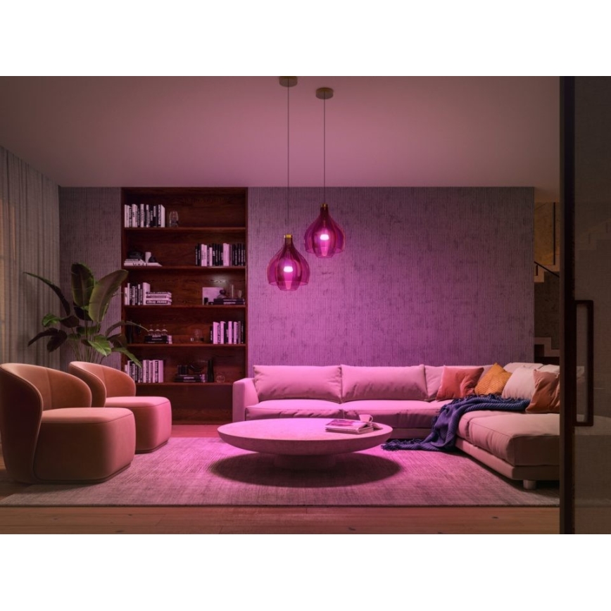 Algkomplekt Philips Hue WHITE AND COLOR AMBIANCE 2xE27/9W/230V 2000-6500K + Hue bridge