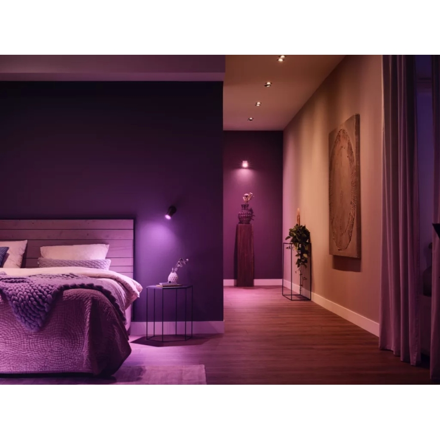 Algkomplekt Philips Hue WHITE AND COLOR AMBIANCE 3xGU10/4,2W/230V 2200-6500K + Hue bridge