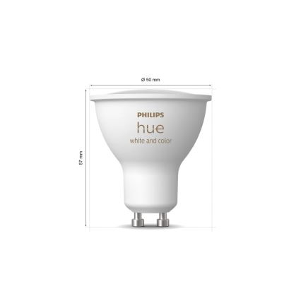 Algkomplekt Philips Hue WHITE AND COLOR AMBIANCE 3xGU10/4,2W/230V 2200-6500K + Hue bridge