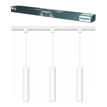 Philips - juhtmega rippvalgusti EASYLINK liistusüsteemis 3xGU10/7W/230V 157 cm valge