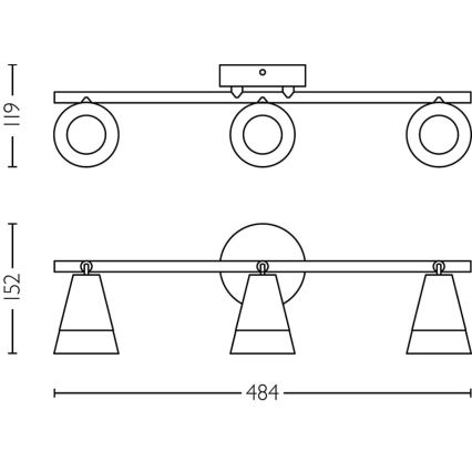 Philips - Kohtvalgusti CLEFT 3xGU10/5W/230V