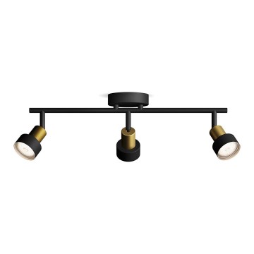 Philips - Kohtvalgusti CONDUIT 3xGU10/5W/230V must/messing