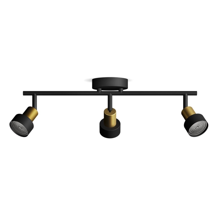 Philips - Kohtvalgusti CONDUIT 3xGU10/5W/230V must/messing