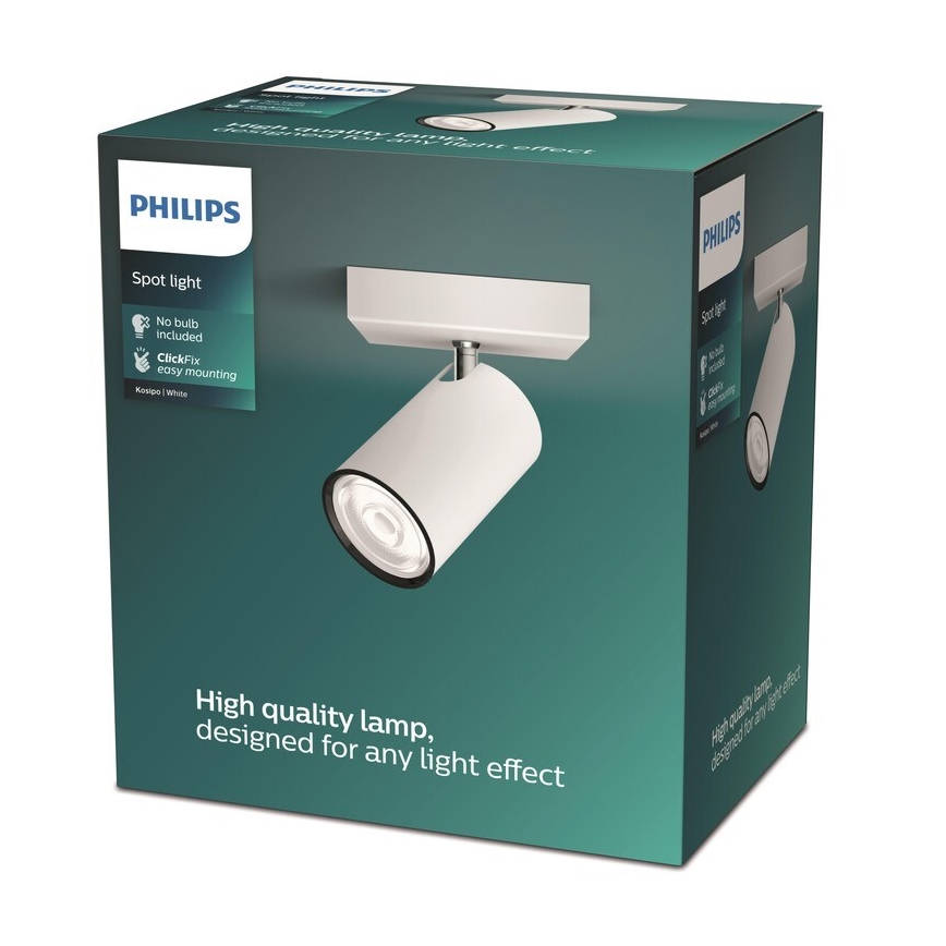 Philips - Kohtvalgusti KOSIPO 1xGU10/5,5W/230V valge