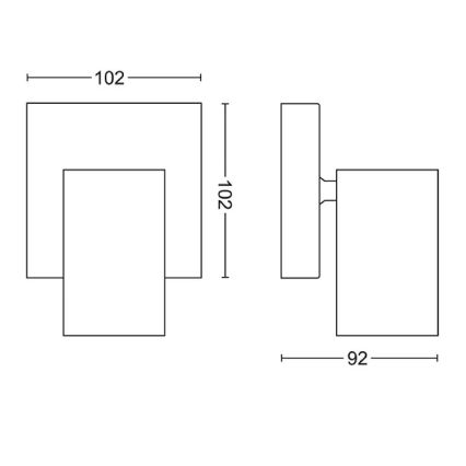 Philips - Kohtvalgusti KOSIPO 1xGU10/5,5W/230V valge