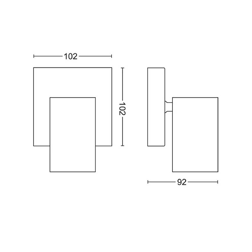Philips - Kohtvalgusti KOSIPO 1xGU10/5,5W/230V valge