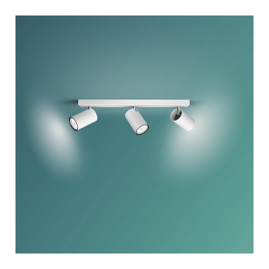 Philips - Kohtvalgusti KOSIPO 3xGU10/5,5W/230V valge