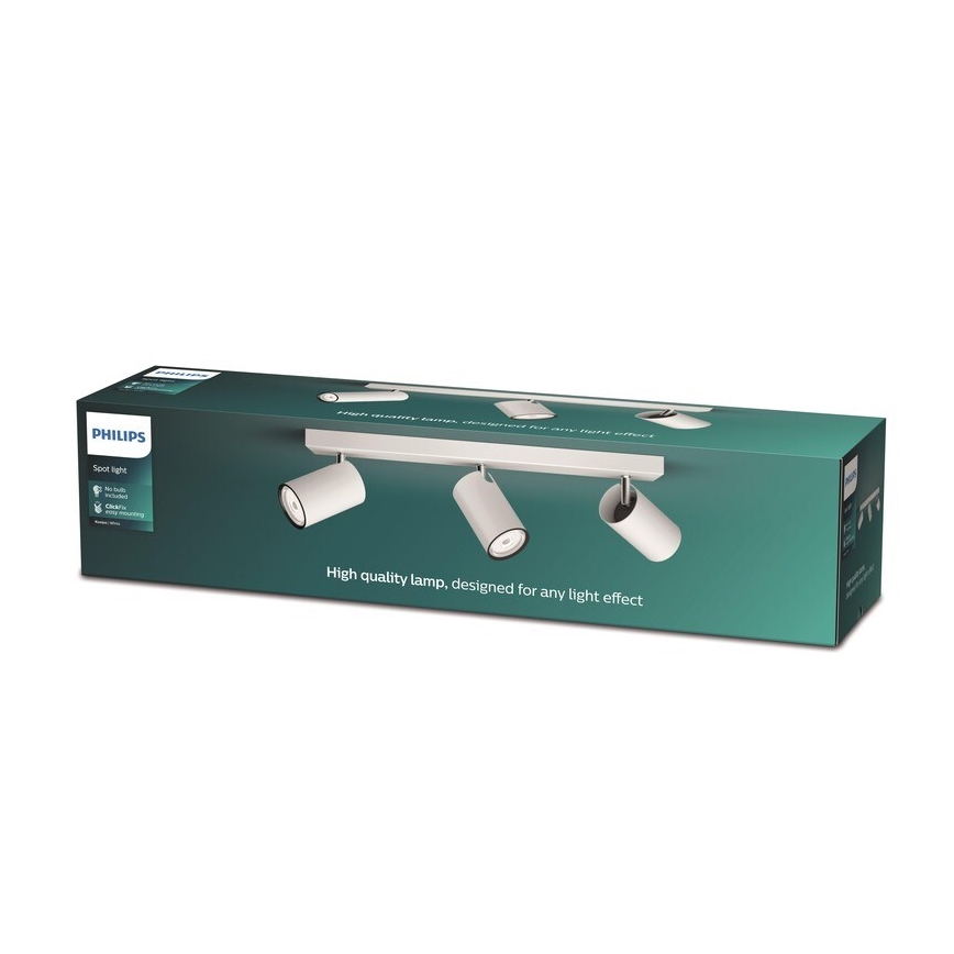 Philips - Kohtvalgusti KOSIPO 3xGU10/5,5W/230V valge
