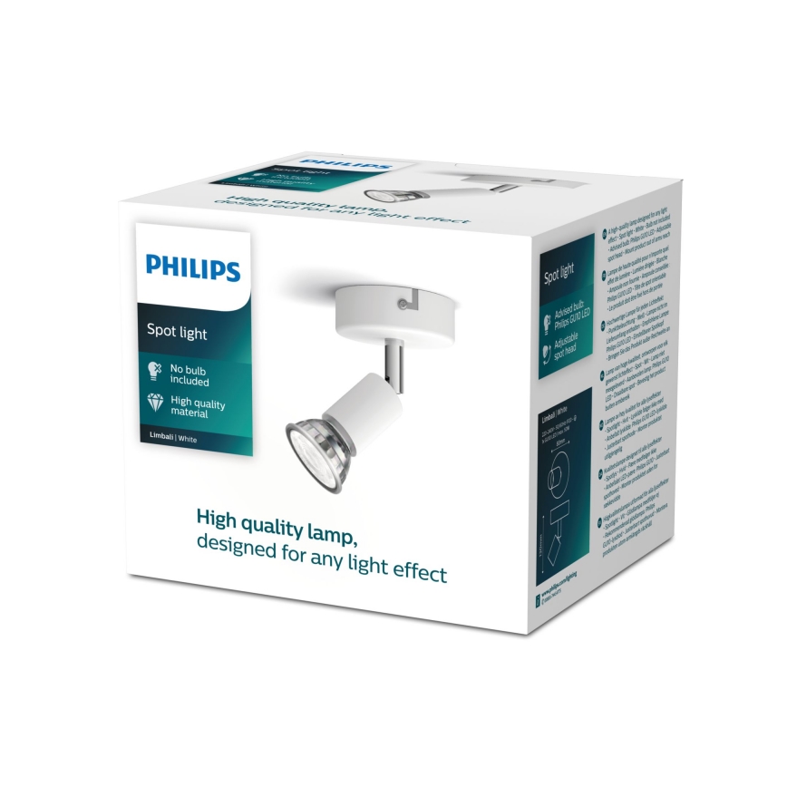 Philips - Kohtvalgusti 1xGU10/50W/230V valge