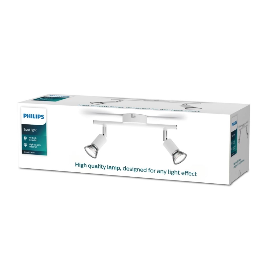 Philips - Kohtvalgusti 2xGU10/50W/230V valge