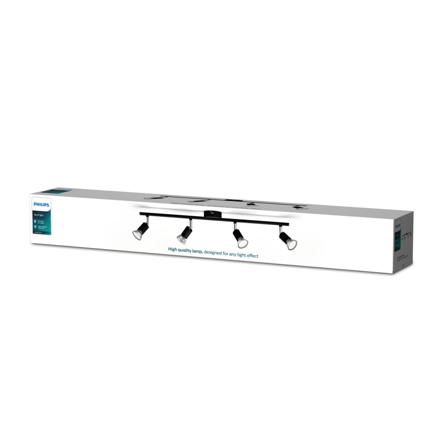 Philips - Kohtvalgusti 4xGU10/50W/230V must