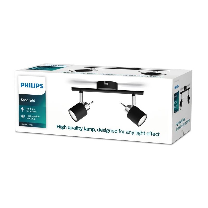 Philips - Kohtvalgusti 2xGU10/35W/230V must