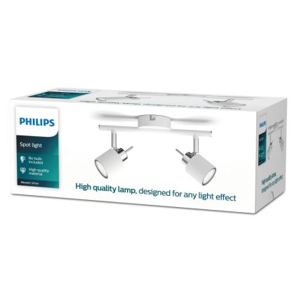 Philips - Kohtvalgusti 2xGU10/35W/230V valge