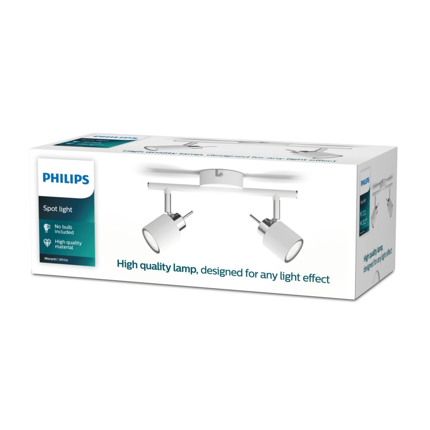 Philips - Kohtvalgusti 2xGU10/35W/230V valge