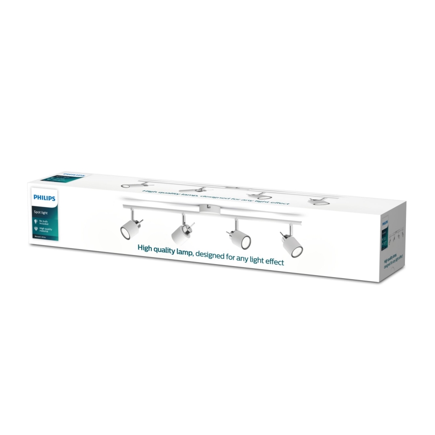 Philips - Kohtvalgusti 4xGU10/35W/230V valge