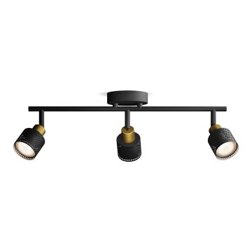 Philips - Kohtvalgusti NIALL 3xGU10/5W/230V must/messing