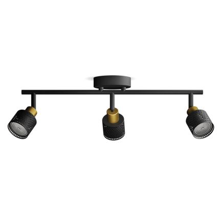 Philips - Kohtvalgusti NIALL 3xGU10/5W/230V must/messing