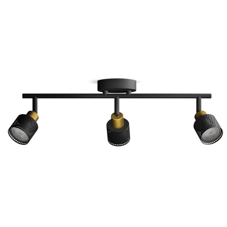 Philips - Kohtvalgusti NIALL 3xGU10/5W/230V must/messing