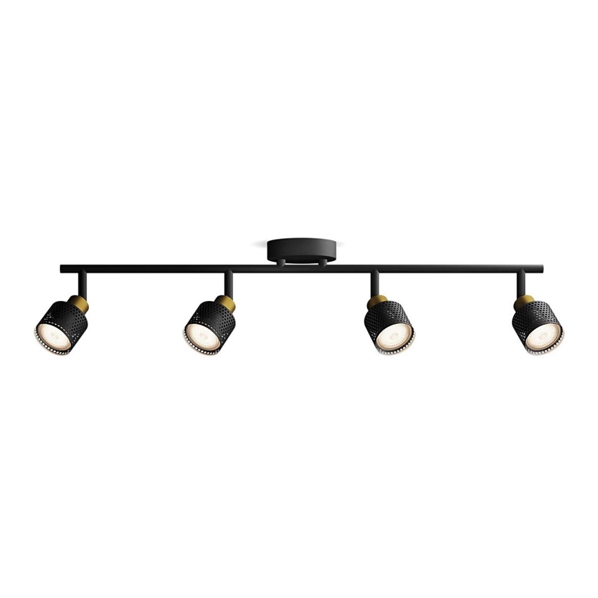 Philips - Kohtvalgusti NIALL 4xGU10/5W/230V must/messing