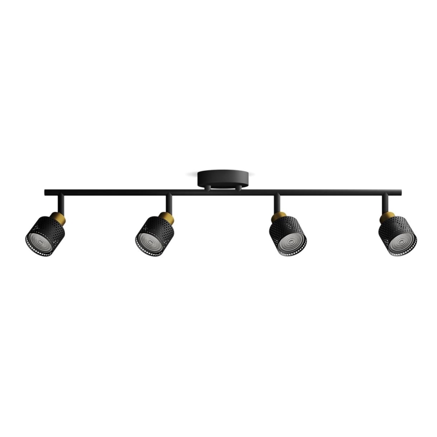Philips - Kohtvalgusti NIALL 4xGU10/5W/230V must/messing