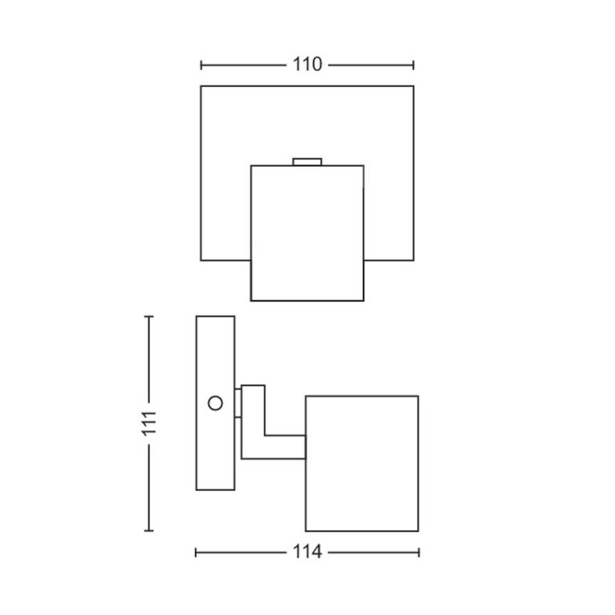 Philips - Kohtvalgusti RUNNER 1xGU10/20W/230V must