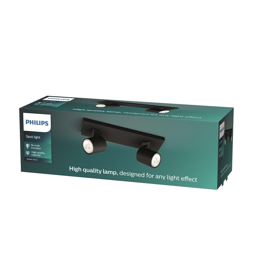 Philips - Kohtvalgusti RUNNER 2xGU10/20W/230V must