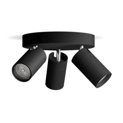Philips - Kohtvalgusti vannituppa IDRIS 3xGU10/5W/230V IP44 must