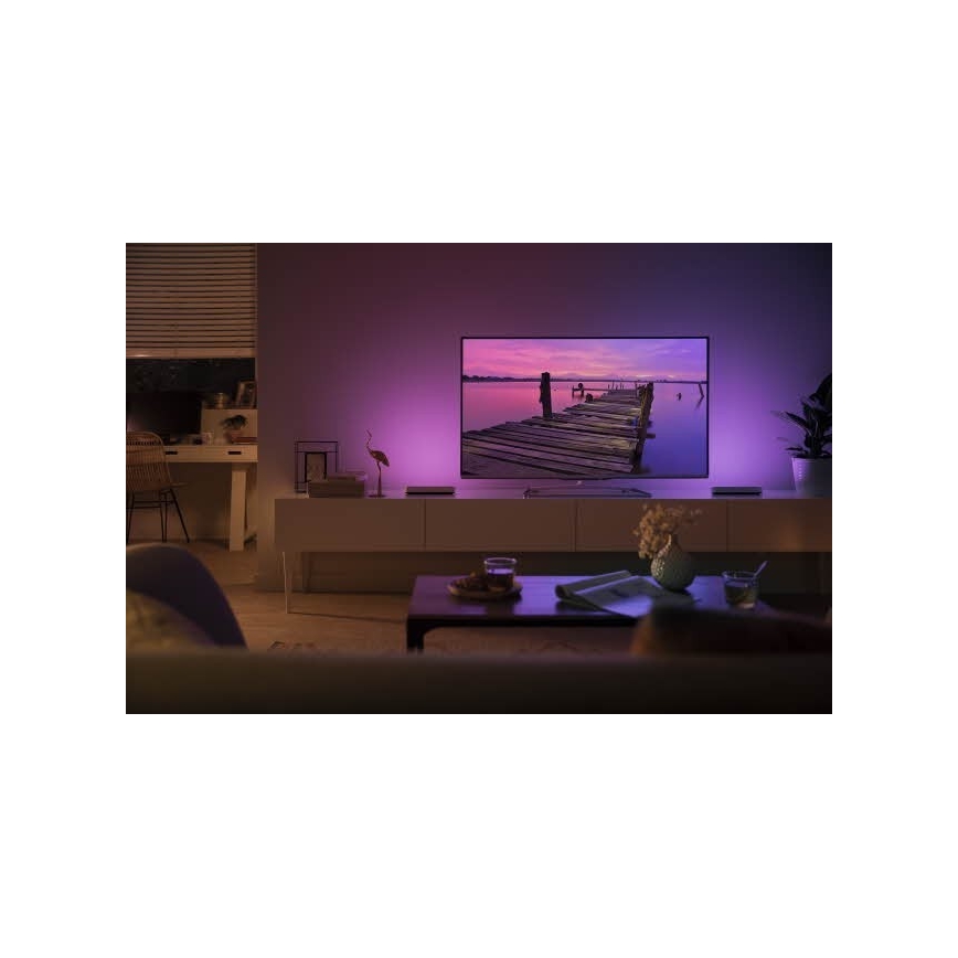 Philips - KOMPLEKT 2x LED RGB Hämardatav laualamp Hue PLAY DPACK WACA 6W/230V valge