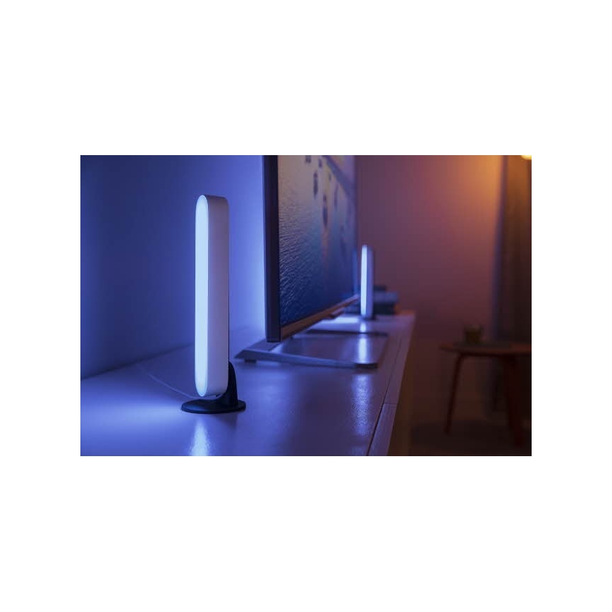 Philips - KOMPLEKT 2x LED RGB Hämardatav laualamp Hue PLAY DPACK WACA 6W/230V valge