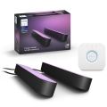 Philips - KOMPLEKT 2x LED RGB hämardatav laualamp Hue PLAY WACA LED/6W/230V 2000-6500K + Hue Bridge