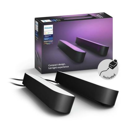 Philips - KOMPLEKT 2x LED RGB Hämardatav laualamp Hue PLAY DUAL PACK White And Color Ambiance LED/6W/230V