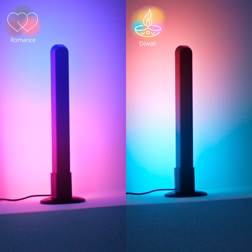 Philips - Komplekt 2x LED RGBIC hämardatav valgusti SMART GRADIENT LED/8W/230V 2700-6500K Wi-Fi