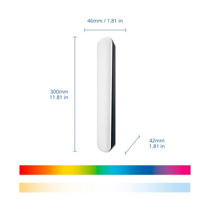 Philips - Komplekt 2x LED RGBIC hämardatav valgusti SMART GRADIENT LED/8W/230V 2700-6500K Wi-Fi