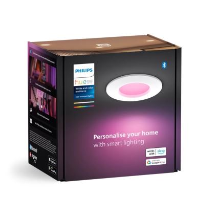 Philips - KOMPLEKT 2x LED RGBW hämardatav vannitoa sisseehitatud laevalgusti Hue SLIM LED/8,3W/230V 2000-6500K valge IP44