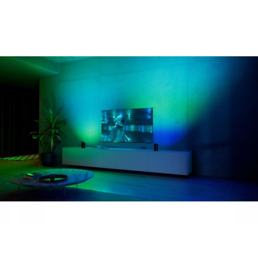 Philips - komplekt 2× hämardatavat LED RGBW projektivalgustit Hue PLAY Wall Washer LED/20W/230V 2000–6500K must