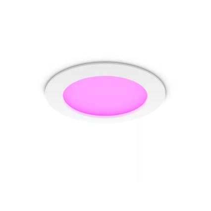 Philips - Komplekt 2x LED RGBW hämardatav vannitoa lae sisse süvistatav valgusti Hue SLIM LED/12W/230V 2000-6500K valge IP44