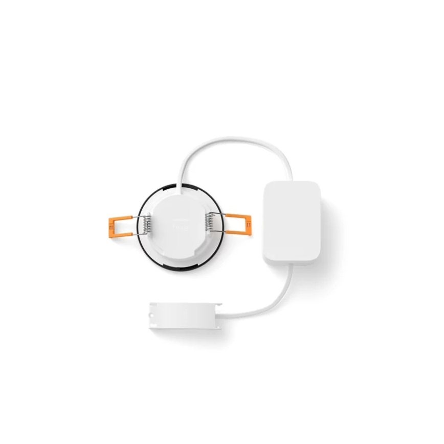 Philips - KOMPLEKT 2x LED RGBW hämardatav vannitoa süvistatav laevalgusti Hue SLIM LED/8,3W/230V 2000-6500K must IP44