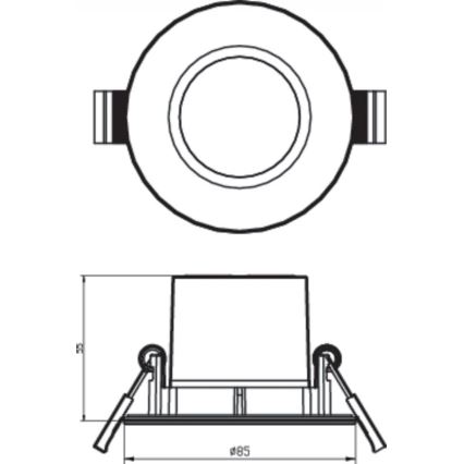 Philips - KOMPLEKT 3 x LED Hämardatav vannitoavalgusti  LED/5W/230V 2700K IP65