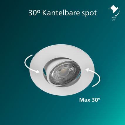 Philips - Komplekt 3x LED hämardatav sissepaigaldatav laevalgusti CILANTRO LED/5W/230V 2700K valge