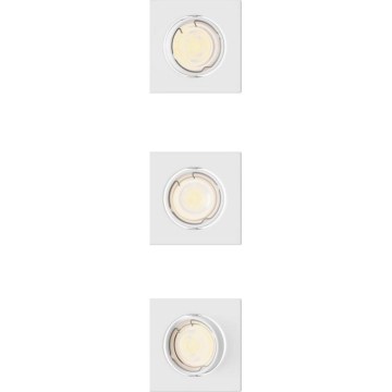 Philips - KOMPLEKT 3x laesisseehitatav valgusti PERIDOT 1xGU10/7W/230V valge