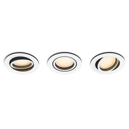 Philips - KOMPLEKT 3x LED Hämardatav süvistatav valgusti Hue MILLISKIN 1xGU10/5,7W/230V 2200-6500K